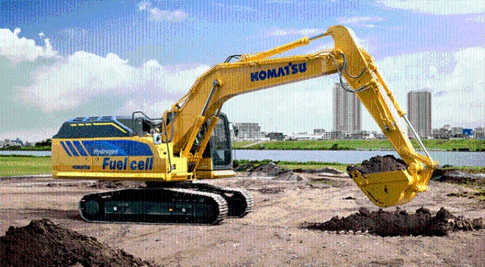 A future made possible by hydrogen Development of a medium-sized hydraulic excavator equipped with a hydrogen fuel cell A future made possible by hydrogen Development of a medium-sized hydraulic excavator equipped with a hydrogen fuel cell